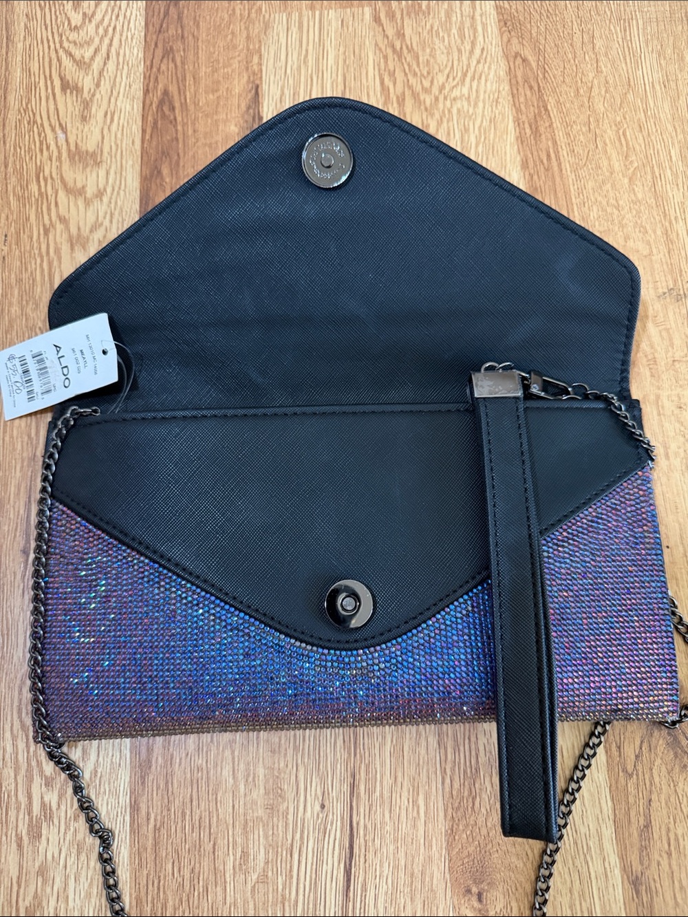 ALDO Meayll Multi-Color Rhinestone Clutch - Picture 7 of 7